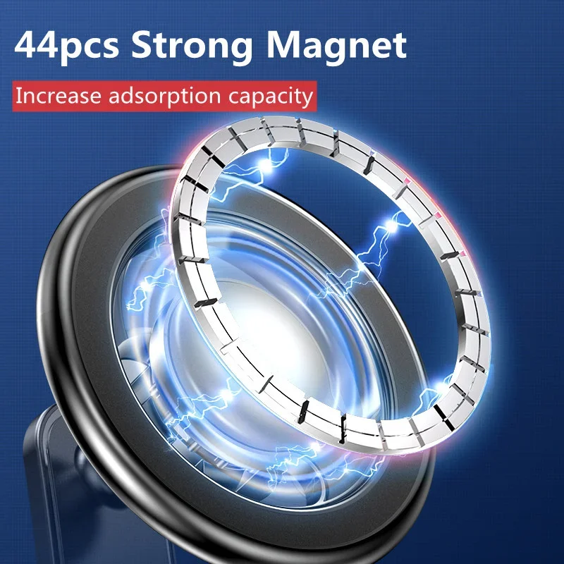 Magnetischer Autotelefonhalter, Ständer, Magnetz, Handy-Halterung, GPS-Halterung im Auto, für Macsafe iPhone 17, 16, 15, 14, 13, Samsung – Detail 8