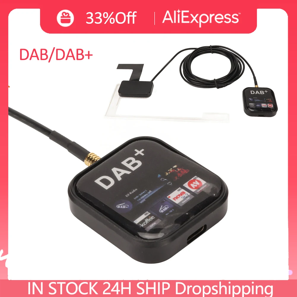 DAB/DAB+ Radio Receiver USB TYPEC Dongle MP3 Player Car Digital Signal