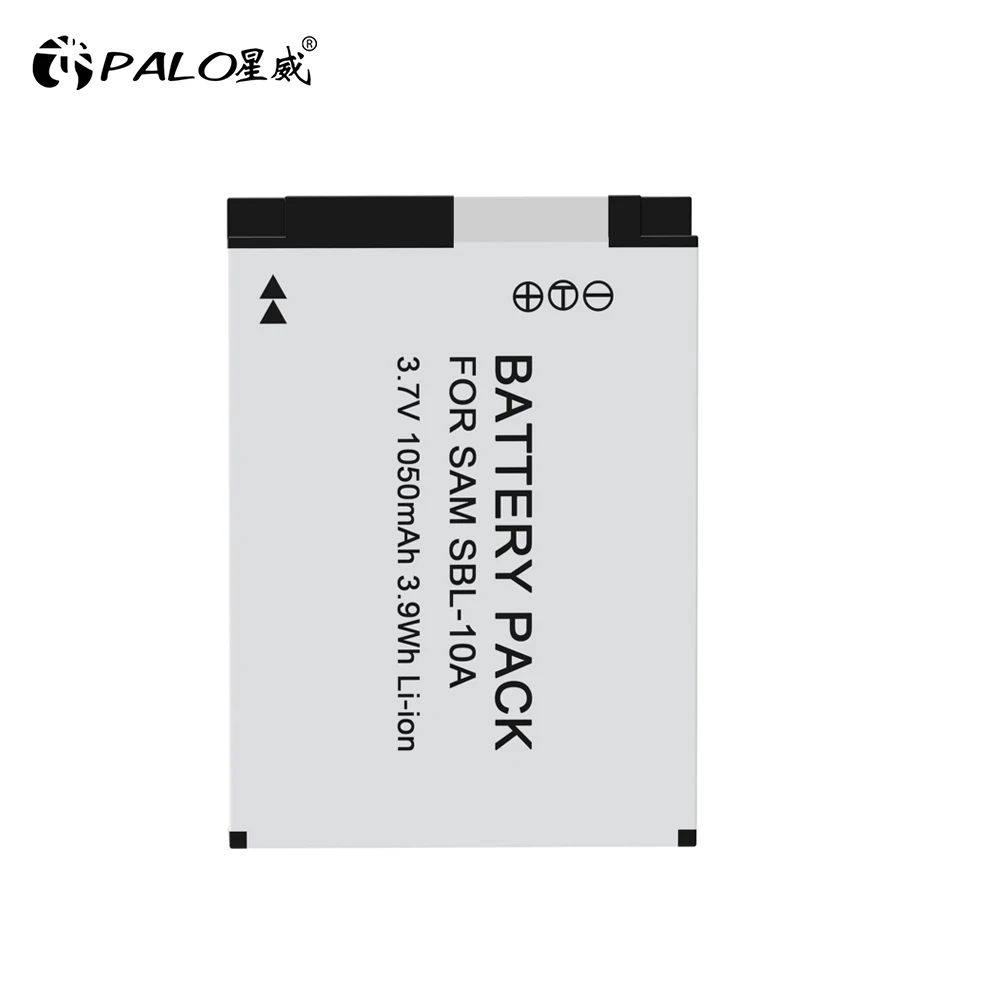 Palo 1050Mah Slb-10A Slb10A Slb 10A Slb 10A Batteria Della Macchina Fotografica Per Samsung Hmx-U10 Hmx-U100 Sl720 Sl310W Sl820 Hz15W Hz10W Es60