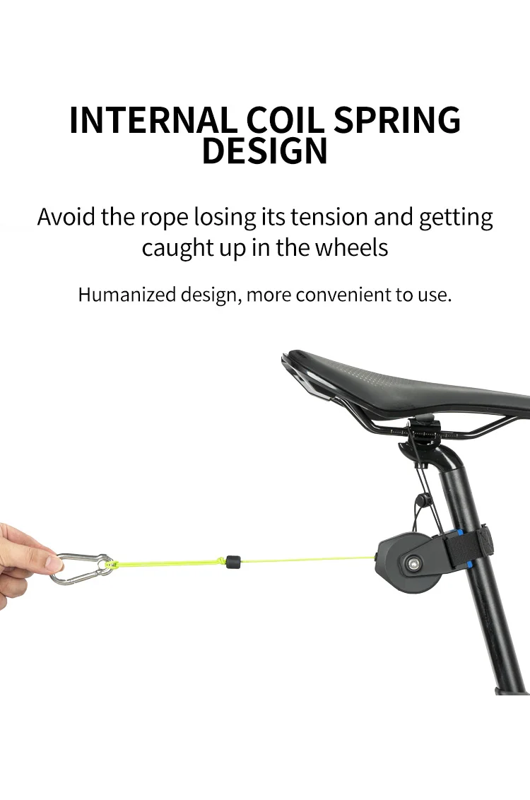 Fahrrad Abschleppseil Bungee Cord Strap für Eltern-Kind-Fahrrad Abschleppen MTB Elastisch Einziehbar Praktisches Anhängerseil Fahrradzubehör – Detail 18