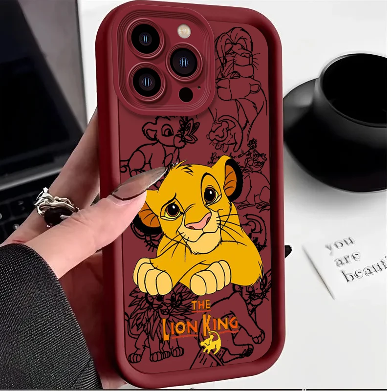 thumbnail image 1 of Disney-funda trasera de teléfono con escalera de ojo suave, Rey León, Simba, para Apple iPhone 15 14 13 12 11 Mini XS XR X 8 7 Pro Max Plus Pro, 1 of 5