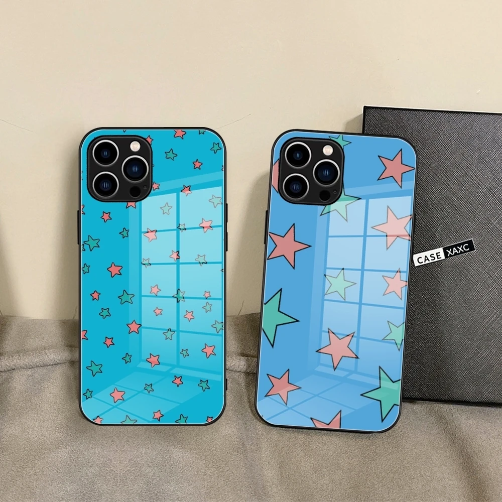 Heartstopper Starry Blue Glass Phone Case