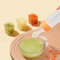 Baby Squeeze Feeding Spoon Photography Accessories Silicone Spoon Feeder Silicone Spoon Squeeze Fruit and Vegetable Puree 5