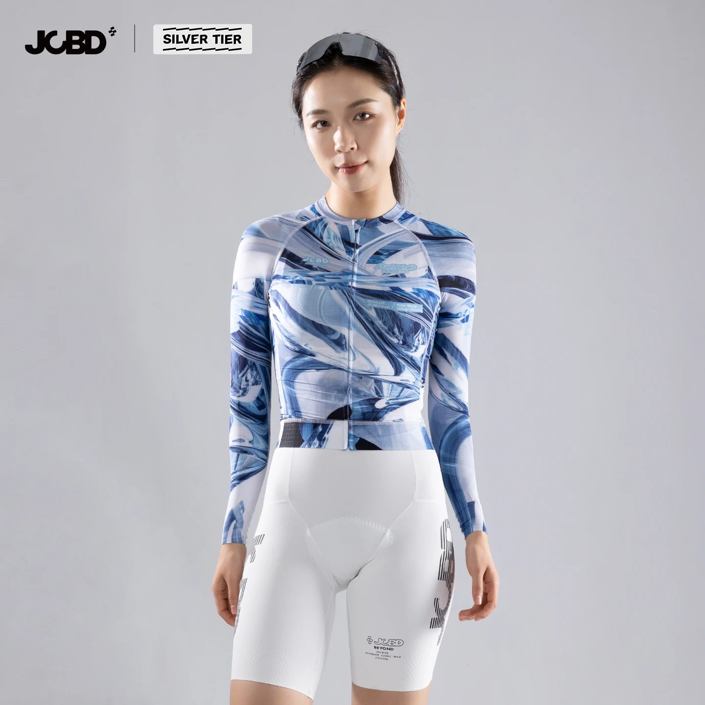 JCBD ART 남성용 사이클링 저지 여성용 경량 속건 슬림핏 에어로 통기성 퍼포먼스 로드 바이크 저지 긴팔