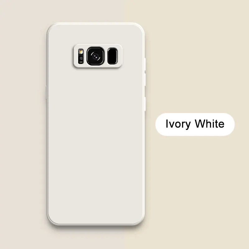 thumbnail image 1 of Square Liquid Silicone Phone Case for Samsung Galaxy S8 Plus Soft Camera Protective Shockproof Back Cover SamsungS8 S8Plus Funda, 1 of 5