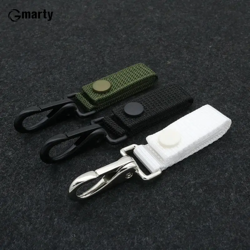 

Tactical Hanging Key Hook Clip Clamp Buckle Nylon Webbing Molle Belt Carabiner