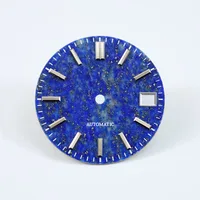 Cadran en Lapis Lazuli Naturel 28,5 mm, Cadran en Pierre Stérile Sans Luminescence, Index NH35 NH36, Mouvement Unique Naturel, Logo Personnalisé 2