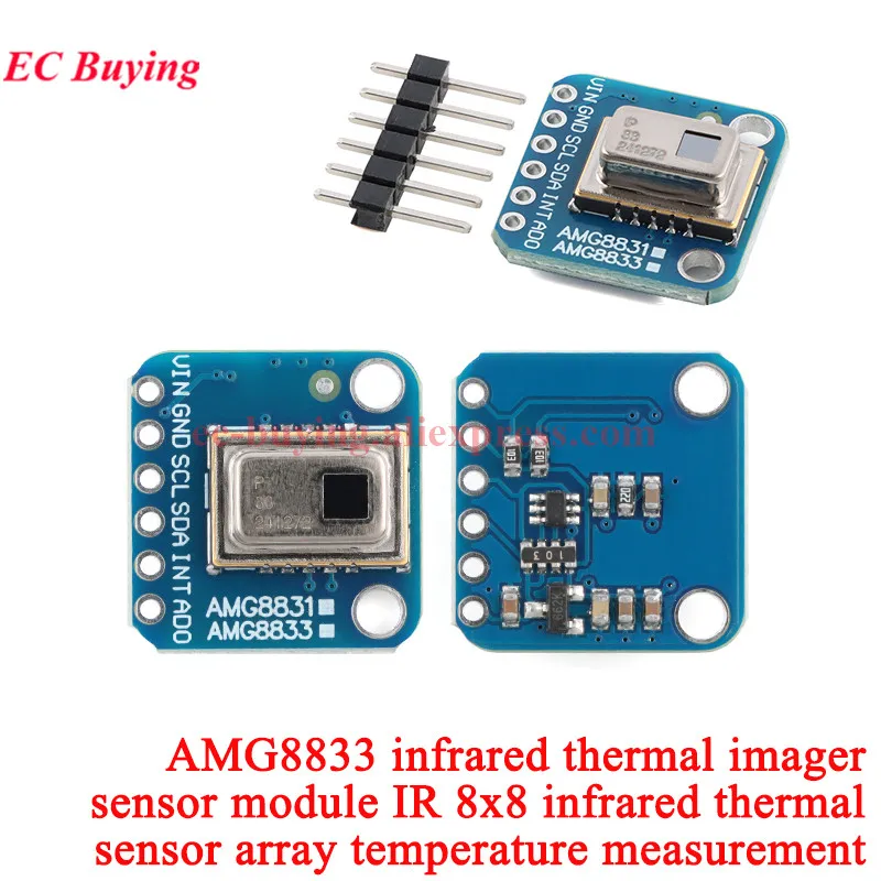 MLX90640BAA MLX90640BAB MLX90640 GY-MCU90640 IR 32*24 Dot Matrix Infrarot Temperatur Array Sensor Wärmebildkamera Modul AMG8833 – Detail 14