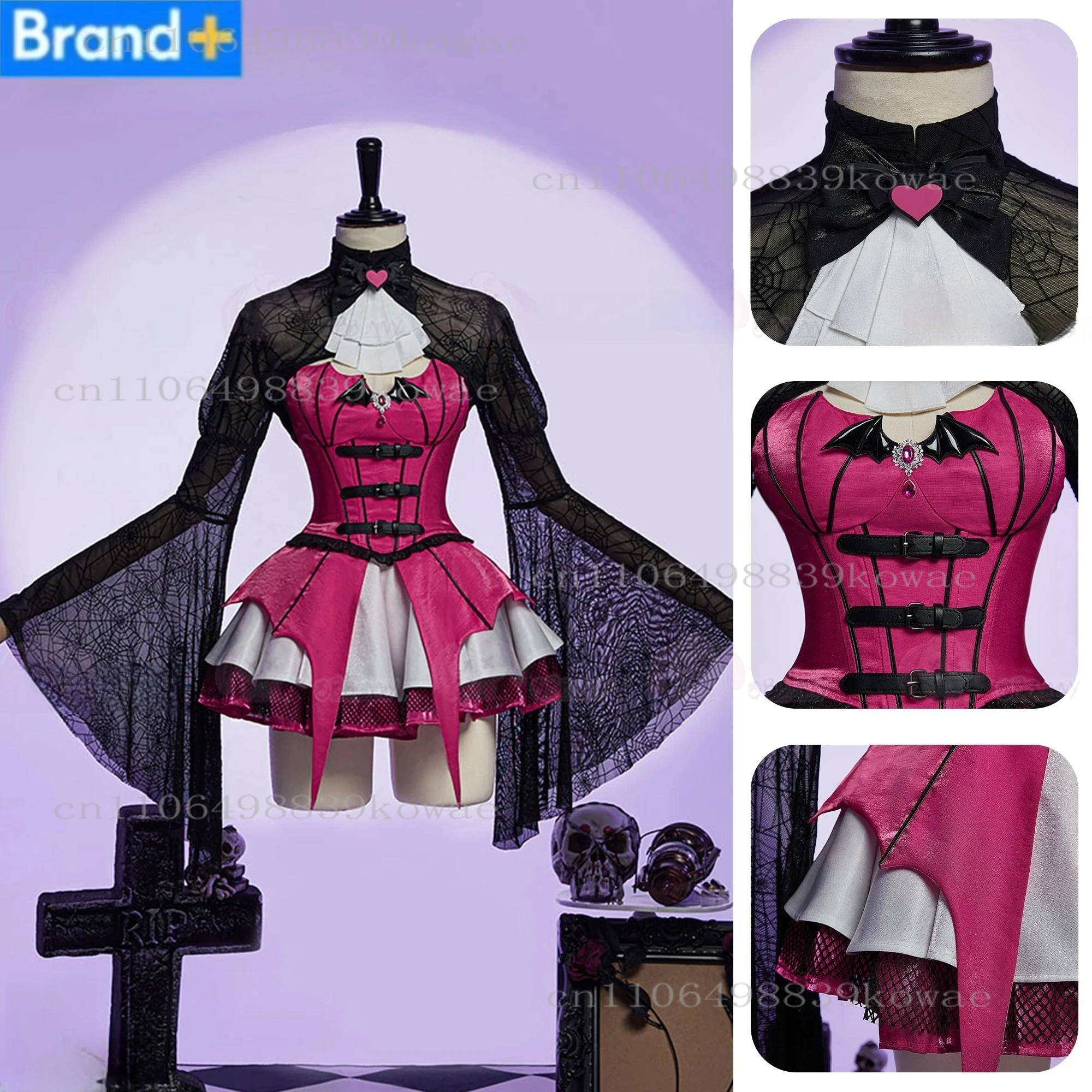 Game Draculaura Cosplay costume Draculaura vampire Dress Sexy Lingeries Private Photo Shoot Halloween costume
