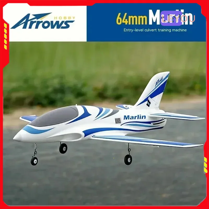 

Blue Arrow 64mm Bypass Sports Machine Marlin Fixed Wing Novice Entry Fall Resistant Electric Model Aircraft Remote Control Aircr