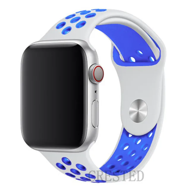 Für Apple Watch Armbänder 40mm 44mm 45mm 46mm 49mm Correa Armband iWatch Series 12 10 11 SE 9 8 7 Ultra 3 4 Offizielles Silikonarmband – Detail 1
