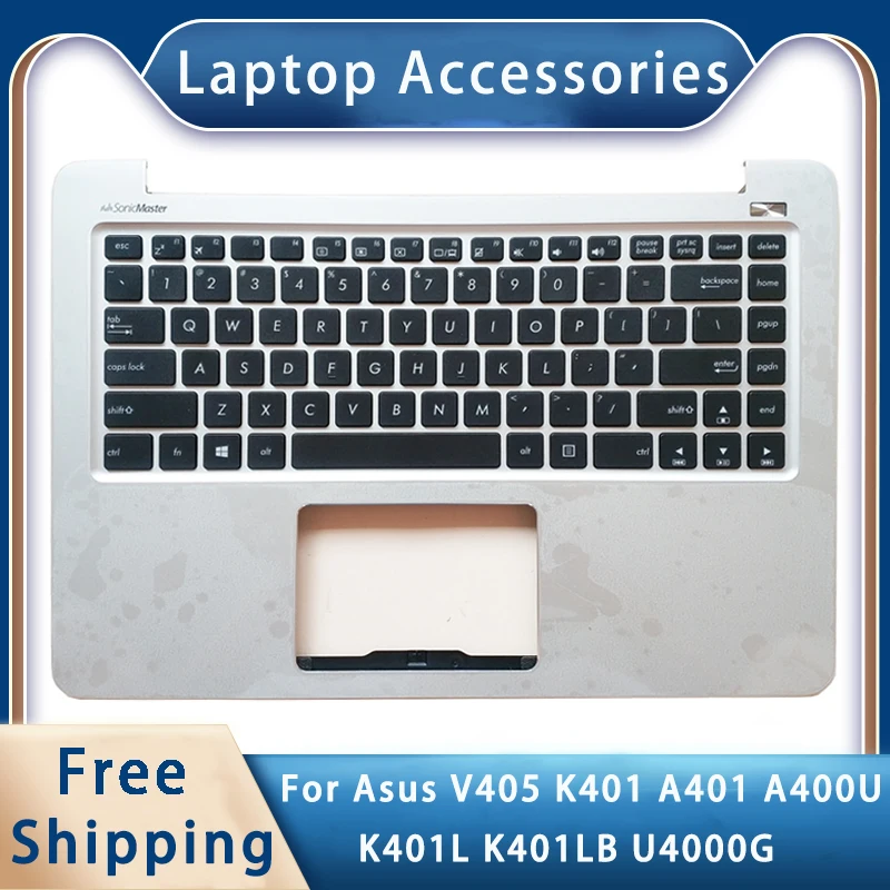 

New For Asus V405 K401 A401 A400U K401L K401LB U4000G Replacemen Laptop Accessories Keyboard Silvery