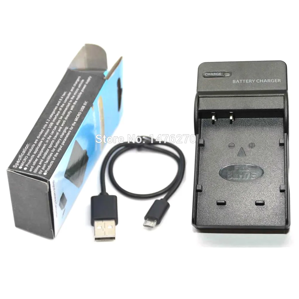 BLH7E BLH7 DMW-BLH7 Battery USB Charger for Panasonic Lumix DMC-GM1 DMC-GM5 DMC-GF7 DMC GM1 GM5 GF7 Cameras