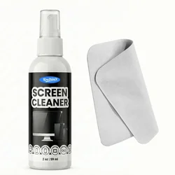 Premium Screen Cleaner Kit with Polishing Cloth - Oil Stain Remover Spray (59ml)
