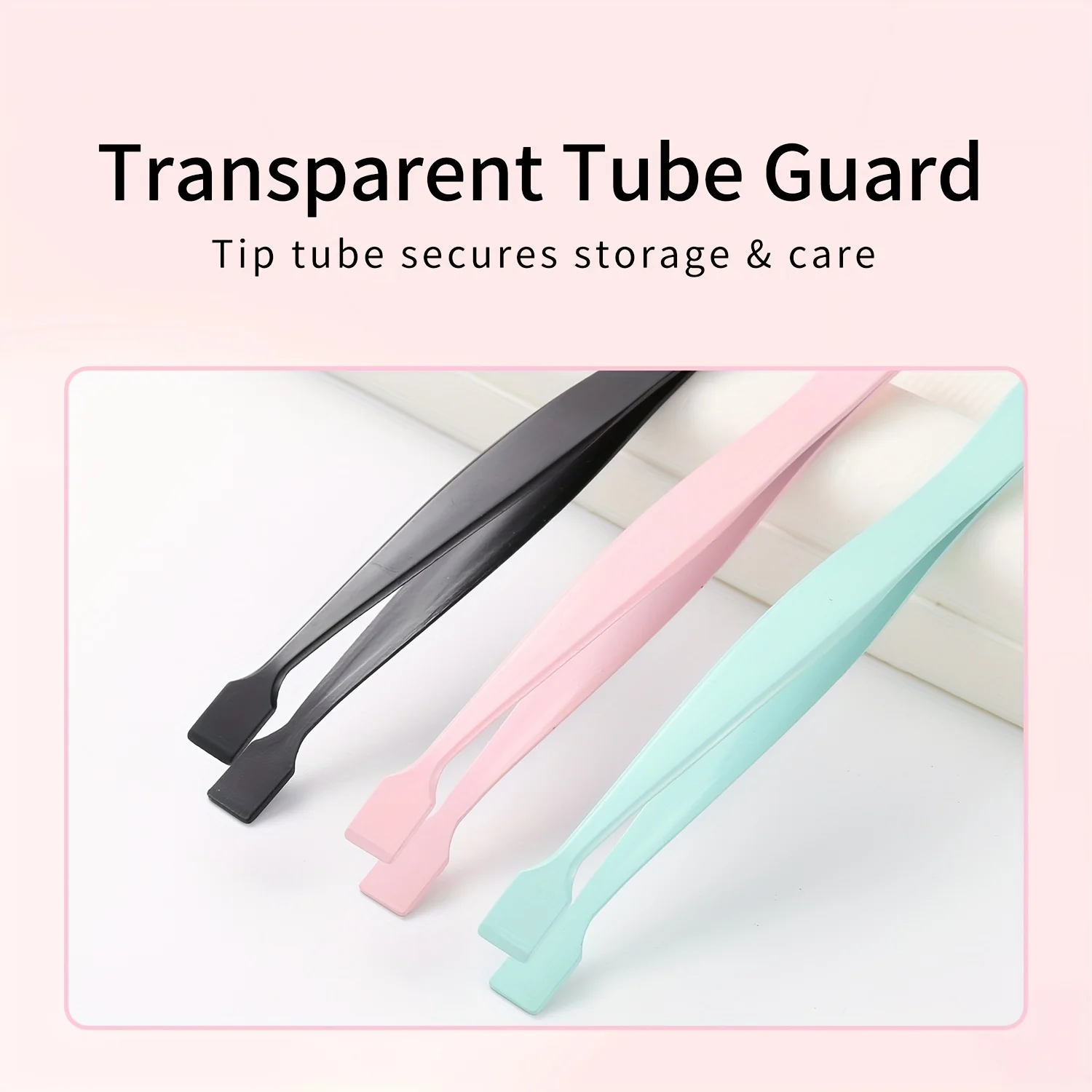 Precision Slender Eyelash and Facial Tweezers - Ergonomic Flat Mouth Design