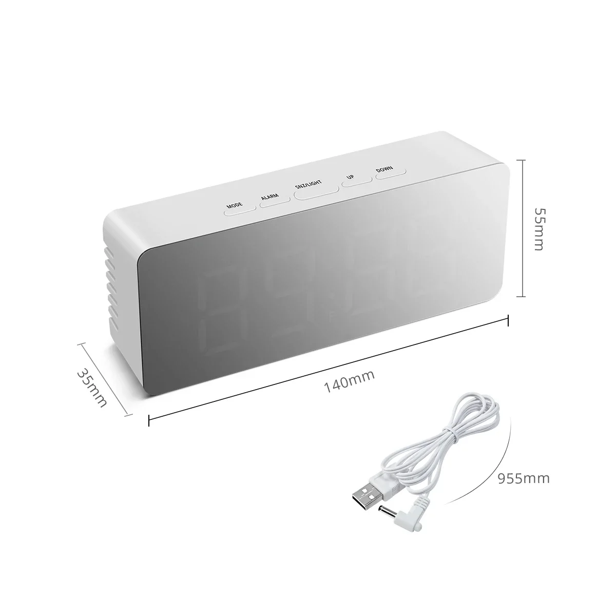 USB Power LED Table Clock digital clock digital desk clock digital table clock for Bedroom Bedside Digital Electronic Office Desk Alarm For Home Decor