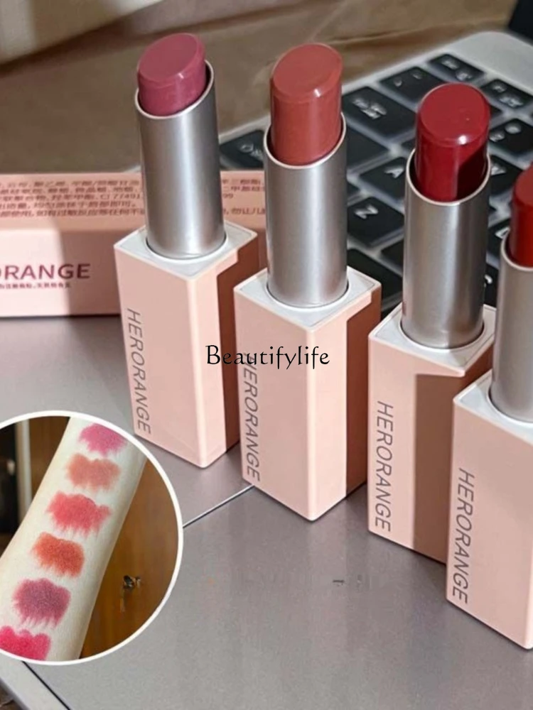 

8 Pink Fog Magnetic Lipstick Matte Finish Lip Lacquer Non-Fading No Stain on Cup 8 Plain Lipstick