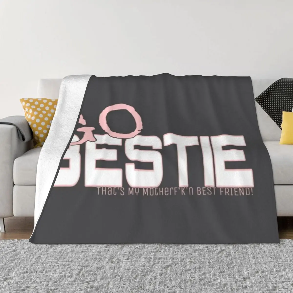 

GO BESTIE! Soft Micro Fleece Blanket Retro Portable Suitable For Sofa Multi Styles