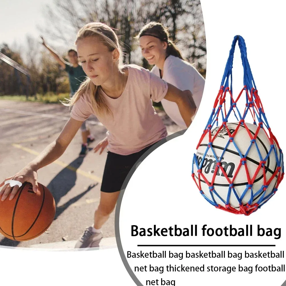 Sports Ball Storage Bag Nylon Basketball Carry Bag Youth Football Self Trainer Kick Net Soccer Volleyball Drawstring