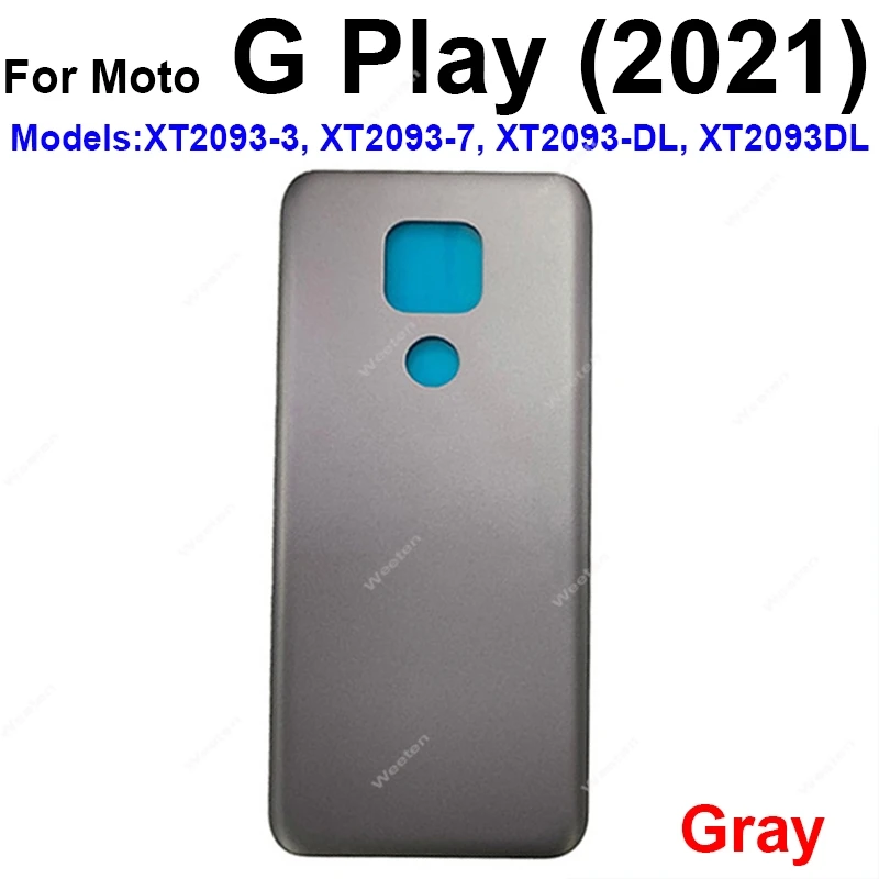 뒷면 커버 후면 도어 하우징 케이스 Motorola MOTO G Pure G Fast G Play 2021 2023 XT-2163-4 후면 배터리 하우징 케이스 부품