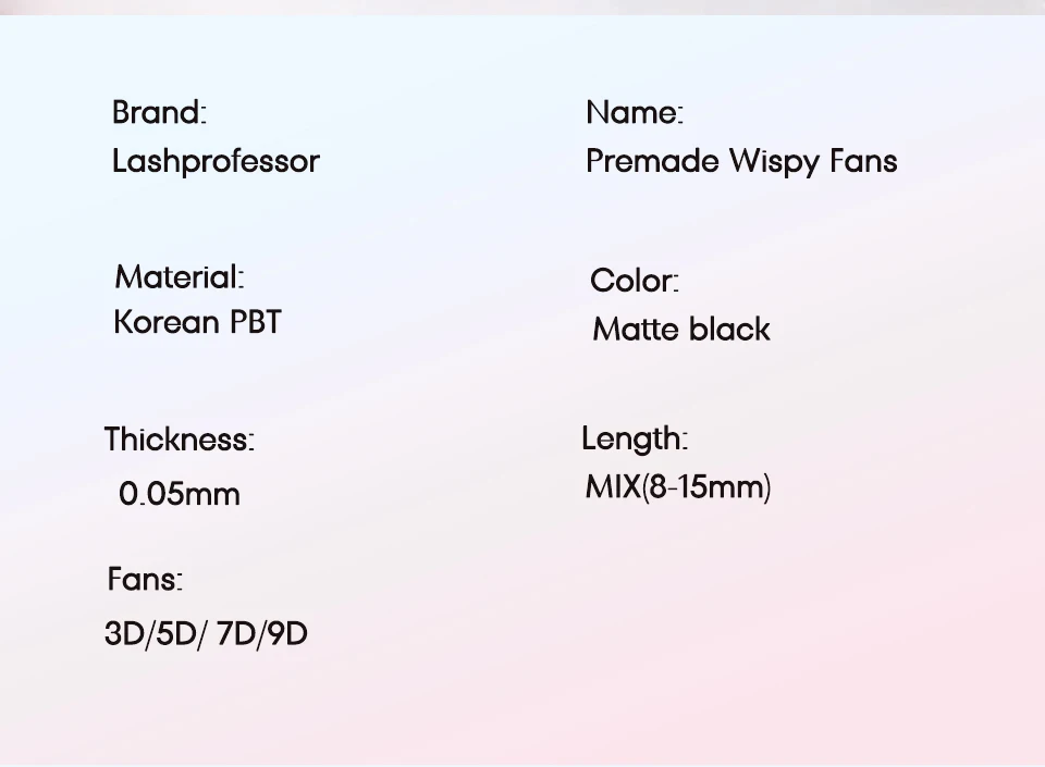 3D-15D Wispy Premade Fans Spitze Basis Russland Volumen Wimpern Faux Nerz Einfache Fächer Wimpern Verlängerung Spitze Lange Stiel Wimpern – Detail 3