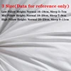 Premium 1pc Goose Down and Feather Pillows Multi-Size Fluffy Bed Pillows for Sleeping Low/Mid/High Pillow with 100% Cotton Cover 2