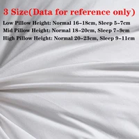 Premium 1pc Goose Down and Feather Pillows Multi-Size Fluffy Bed Pillows for Sleeping Low/Mid/High Pillow with 100% Cotton Cover 2