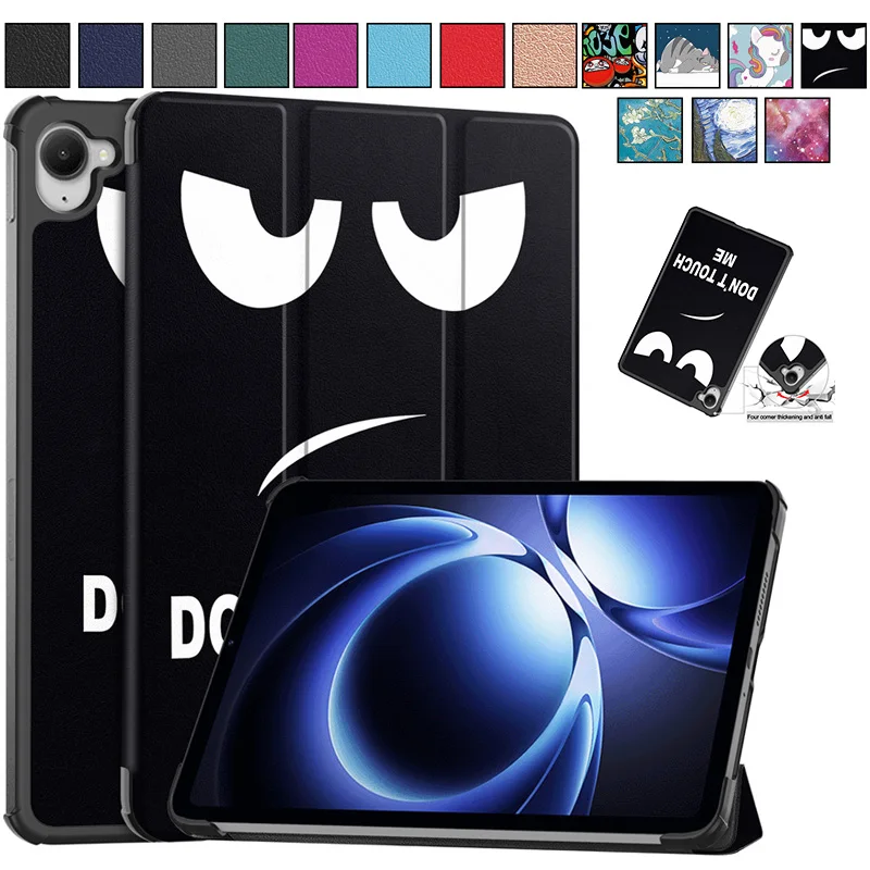 Stylish 8.8-Inch Hard PC Tri-Fold Magnetic Tablet Case with Pen