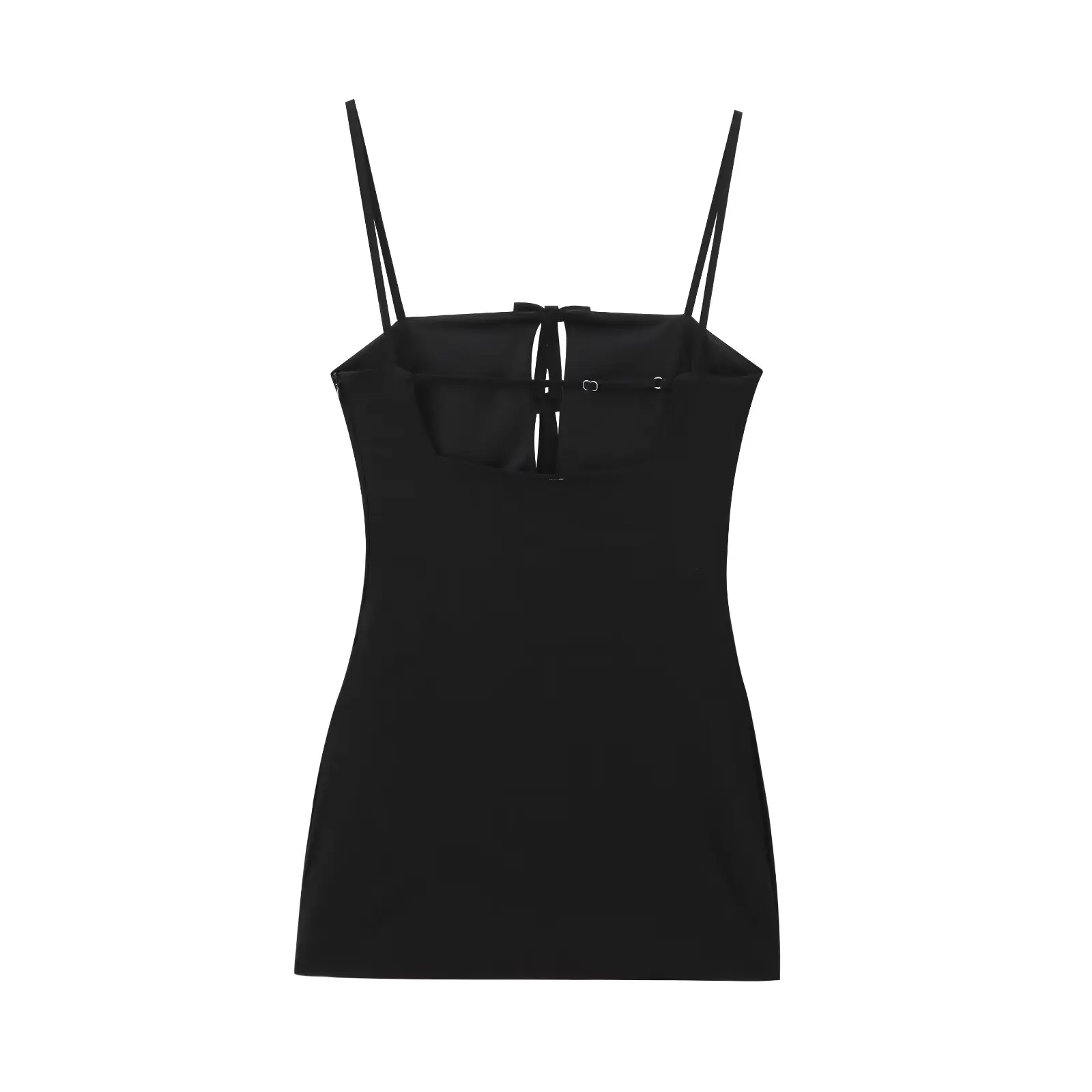 2024 Autumn New Fashion Women's European and American Style Backless Temperament Sleeveless Slim Suspender Short Dress 2