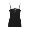 2024 Autumn New Fashion Women's European and American Style Backless Temperament Sleeveless Slim Suspender Short Dress 2