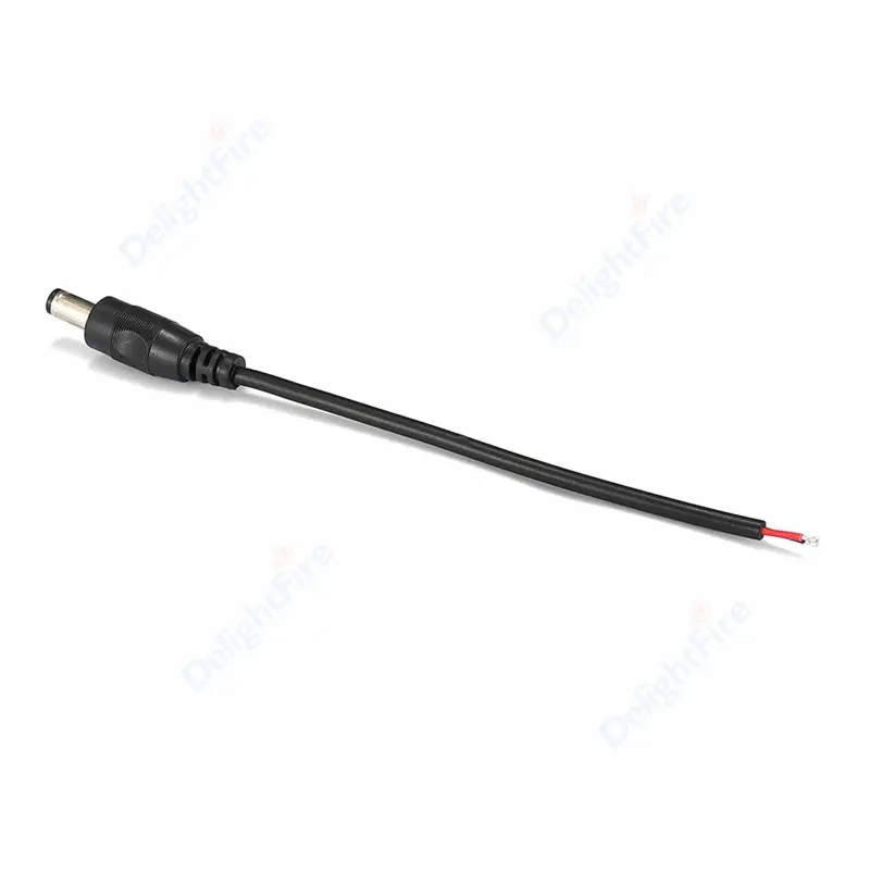 12V DC Power Cable Pigtail Cable 5.5 2.1mm 5.5 2.5mm Jack Barrel Connector For Camera CCTV Repair Auto LED Strip Lighting DIY image 5