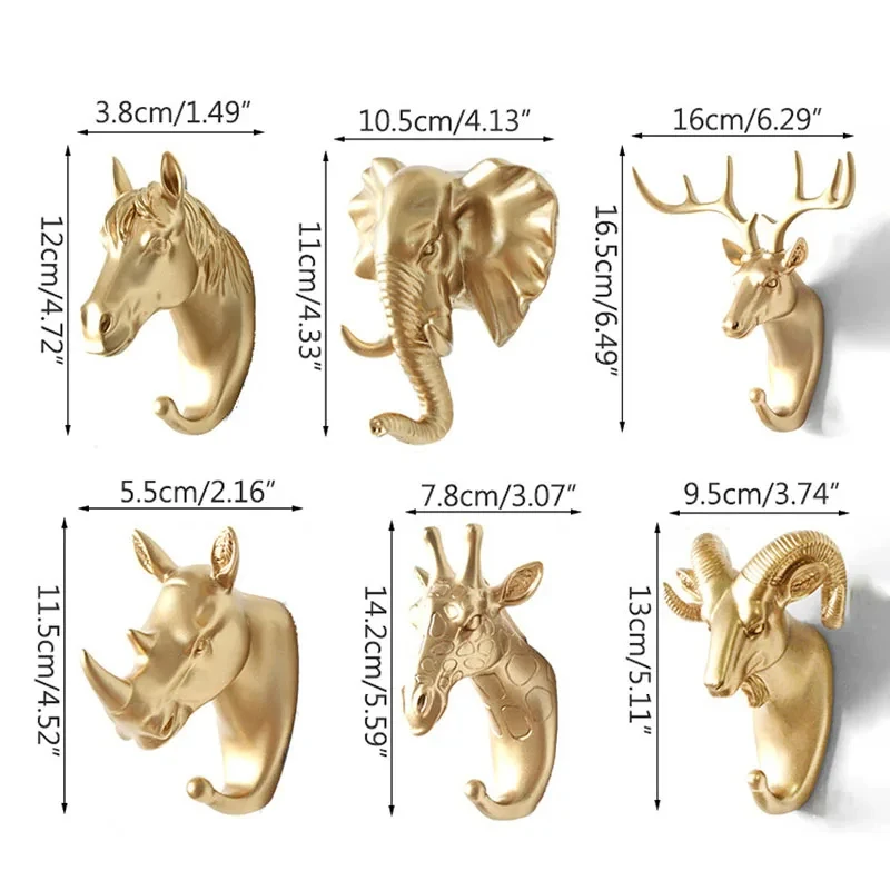 Animal Head Wall Hook 5
