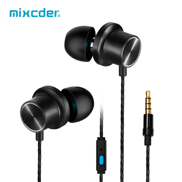 Mixcder X5 In-ear Earphone 3.5mm Audio Stereo Headset with Mic Universal for iPod Mobile Phone Bass Earbuds