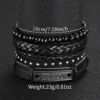 5PCS/Set Men's Business Watches Fashion Arabic Dial Leather Band Quartz Watch Bracelets Set（Without Box） 6