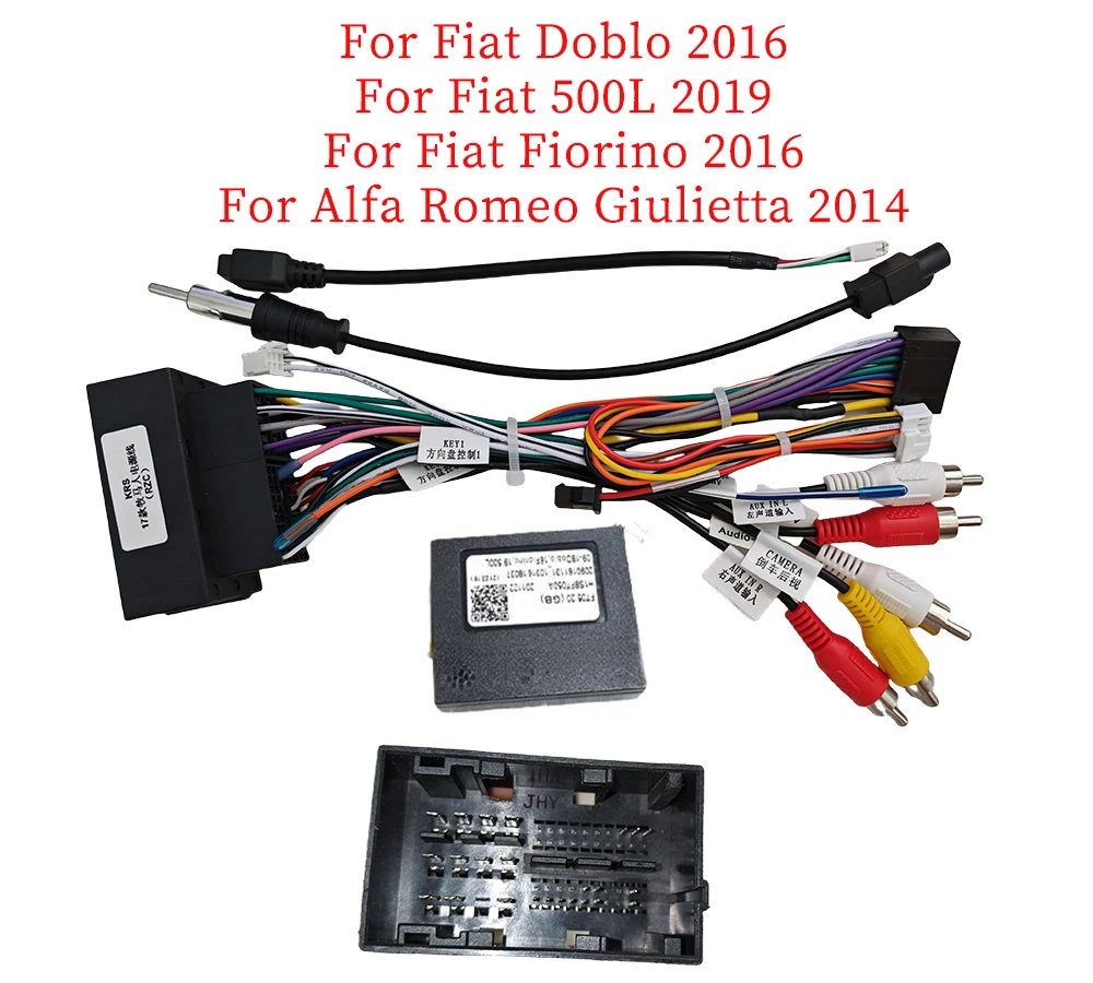 Cablaggio CANBUS FT1.2 Per Autoradio – Compatibile Fiat 500L, Doblo, Bravo, Panda, Uno, Punto, Fiorino