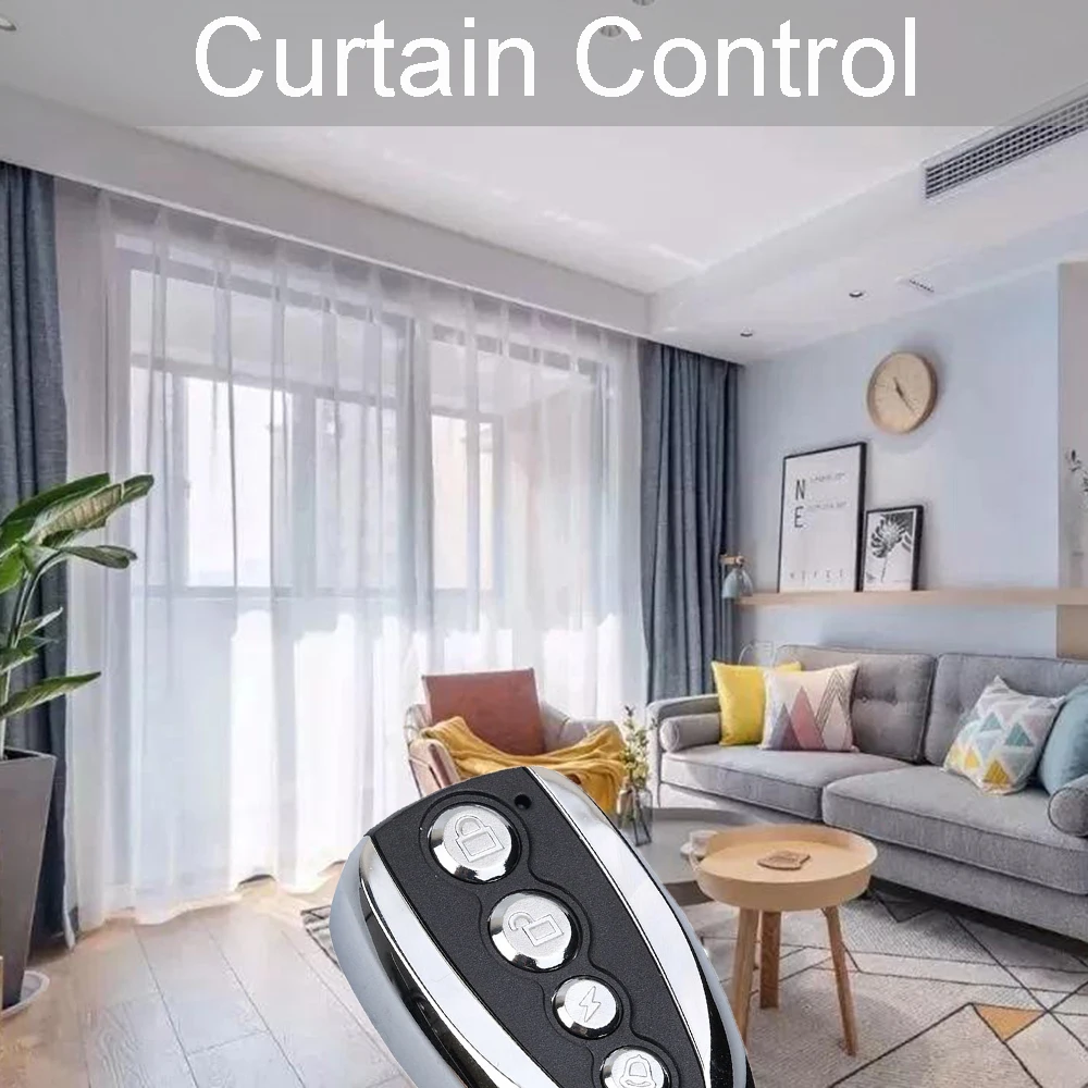 Telecomando Universale Per Porta Del Garage 433Mhz Opener Clonazione 4 Tasti Auto Car Fixed Code Gate 433 Duplicatore Di Telecomando