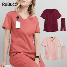 

Wholesale Women Wear Scrub Suits Hospital Doctor Working Uniform Medical Surgical Multicolor Unisex Uniform Nurse Accessories