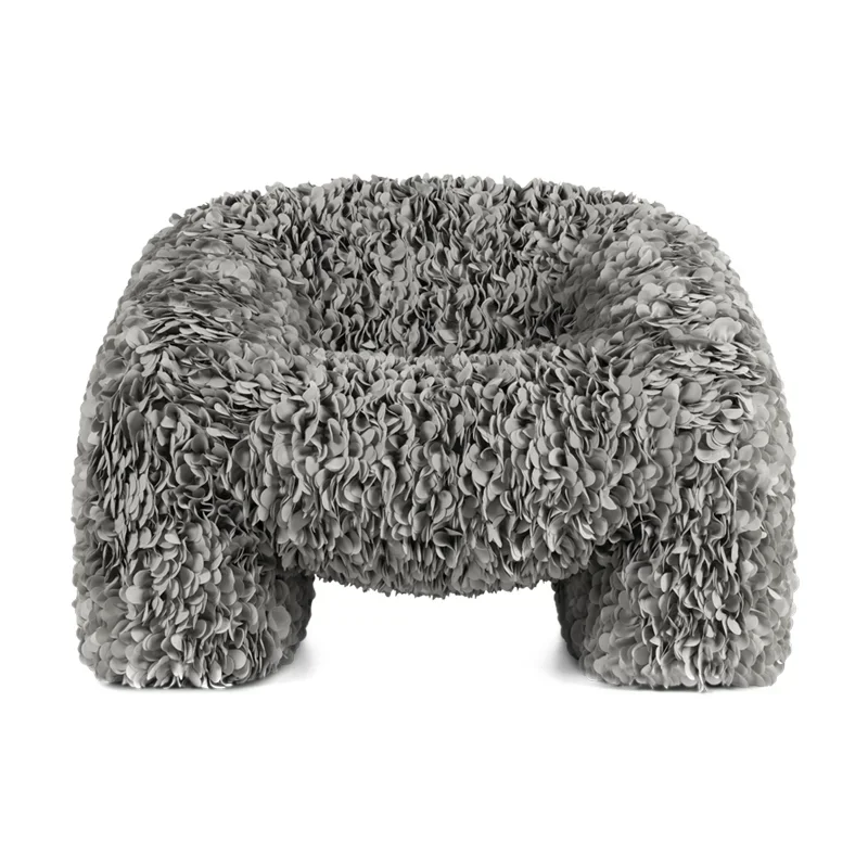 

Luxury Single Leisure Chair Fashion Art Shaped Petals Couch