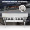 VEVOR 4/5/6/7/8/9FT Commercial Exhaust 201 Stainless Steel Concession Hood Under Cabinet Range Hood Kitchen Vent Hood Sliver 5