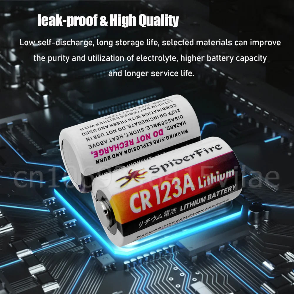 1PCS 3V 1300mAh CR123A 123A CR17345 DL123A Lithium Battery For Digital