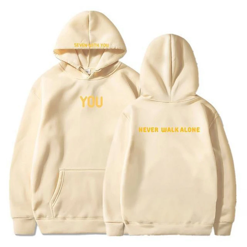 Kpop bts jimin Merch, Jimin Hoodie, Seven With You You Never Walk