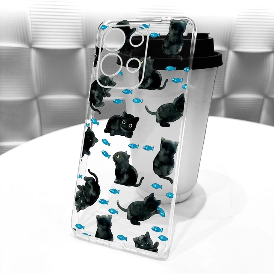 Cute Cartoon Animal Soft Silicone Clear Phone Case Cover