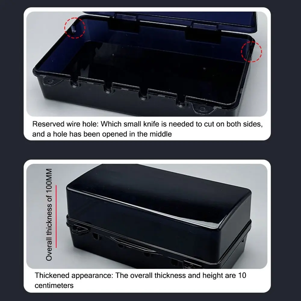 Outdoor Electrical Boxes Waterproof Cable Management Box Rain-Proof Weather Proof Plug Box Outdoor Extension Lead Cover