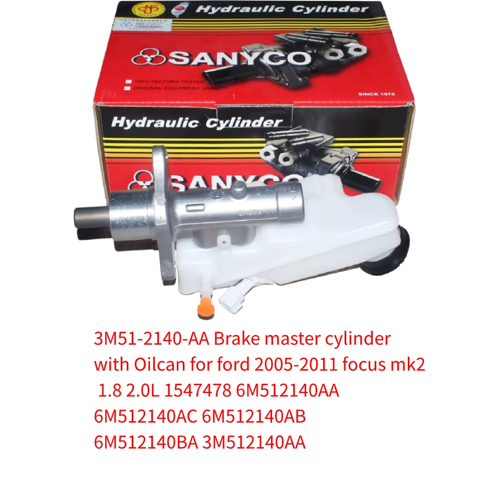 

Главный тормозной цилиндр 3M51-2140-AA с Oilcan для ford 2005-2011 focus mk2 1,8 2.0L 1547478 6M512140AA 6M51-2140-BC