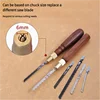 Woodworking Hand Saw Kit with 5 Saw Blade DIY Craft Mini Handsaw Set Wooden Handle Flush Cutting Saw Household Wood Cutting Tool 6