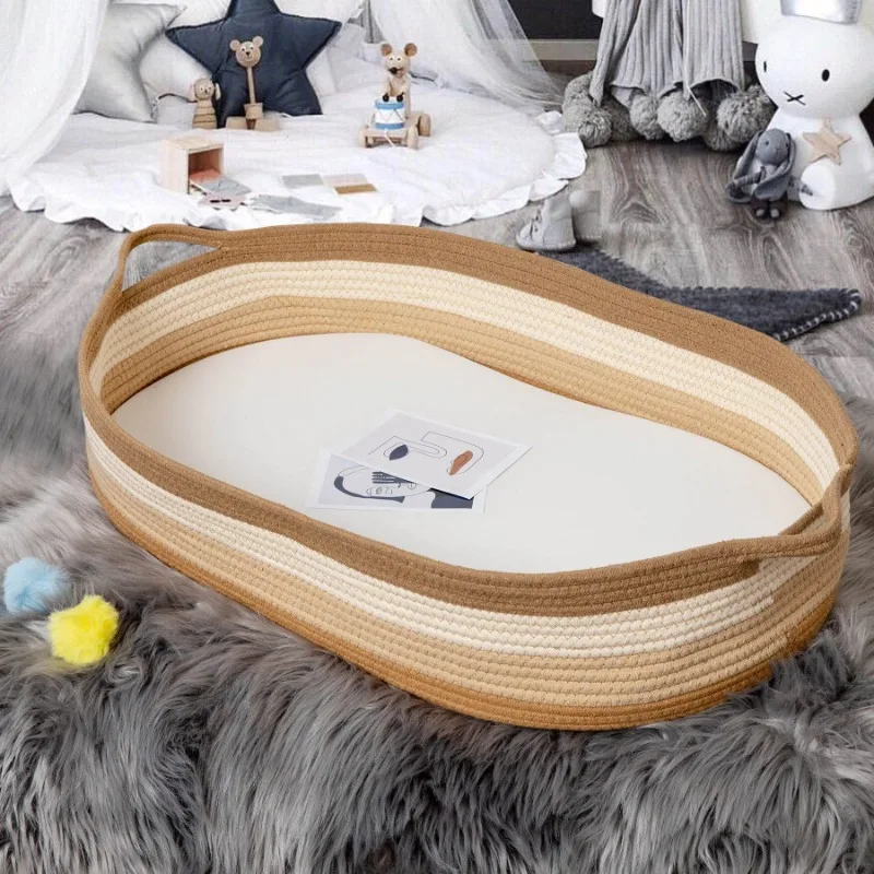 Foldable Baby Changing Pad Moses Basket or Oval Bassinet Mattress Pad with Ultra Soft Cover Changing Table Topper for Dresser