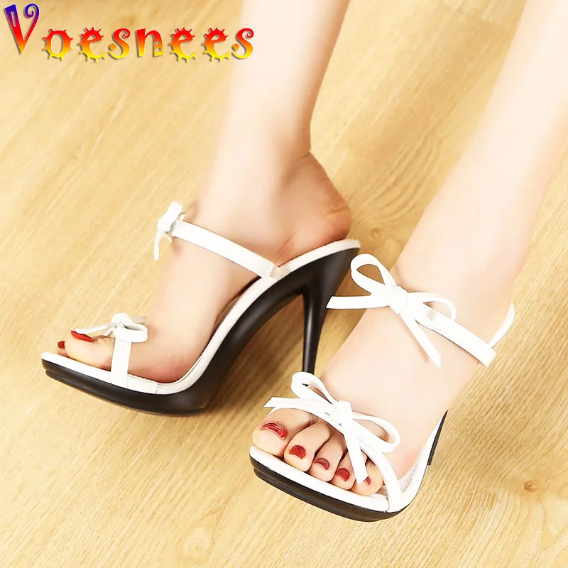 

Voesnees 2022 Новая женская летняя обувь с узкими ремешками, модные дизайнерские сандалии с бантом, элегантные женские туфли-лодочки на шпильке