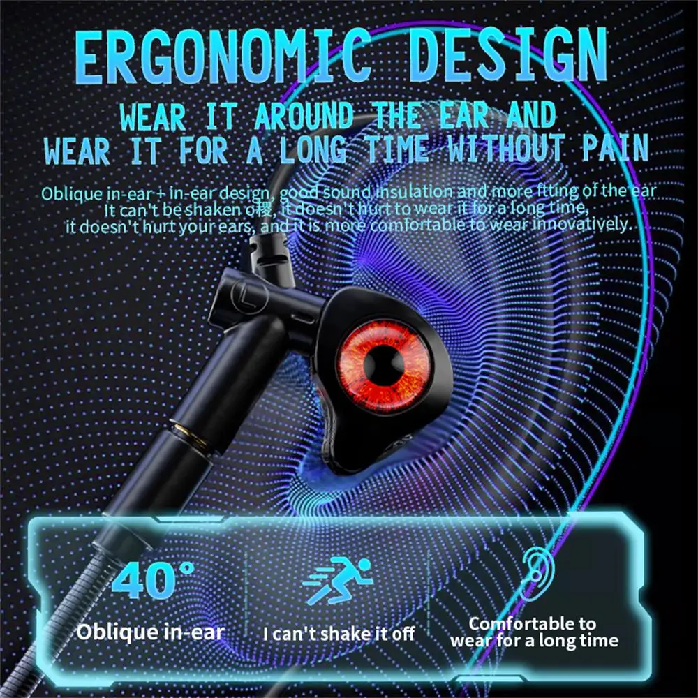 Type-C/3.5mm/USB Wired Headphones Gaming Headsets With Mic Earphones Wired Bass Stereo Esports Gamer Earbuds For Phones Computer 4
