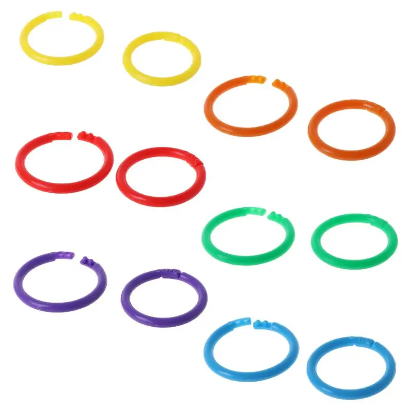 20x for Creative Plastic Circle Multi-Functional Loose Leaf Ring Binder Hoop For Dropship