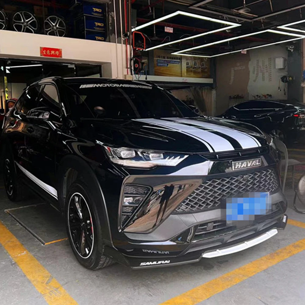 Car accessories car front bumper splitter lip chin diffuser body kit protector guard for Haval H6 GT